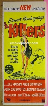 K560 KILLERS Australian daybill movie poster '64 John Cassavetes