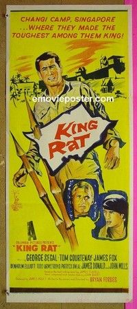 K568 KING RAT Australian daybill movie poster '65 WW II, Segal, Fox