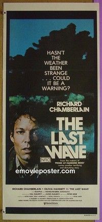 K586 LAST WAVE Australian daybill movie poster #2 '77 Peter Weir classic!