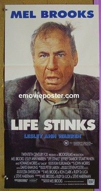 K599 LIFE STINKS Australian daybill movie poster '91 Mel Brooks