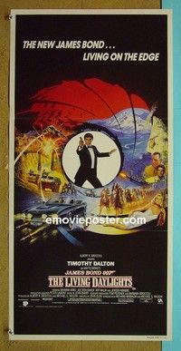 K606 LIVING DAYLIGHTS Australian daybill movie poster #2 '86 James Bond
