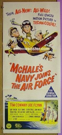 K645 MCHALE'S NAVY JOINS THE AIR FORCE Australian daybill movie poster '65