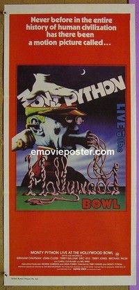 K672 MONTY PYTHON LIVE AT THE HOLLYWOOD BOWL Australian daybill movie poster '82