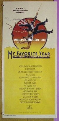 K684 MY FAVORITE YEAR Australian daybill movie poster '82 O'Toole
