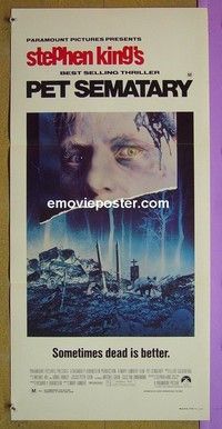 K740 PET SEMATARY Australian daybill movie poster '89 Stephen King