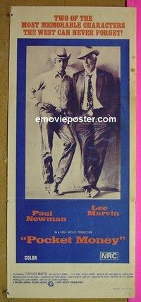 K748 POCKET MONEY Australian daybill movie poster '72 Newman, Marvin