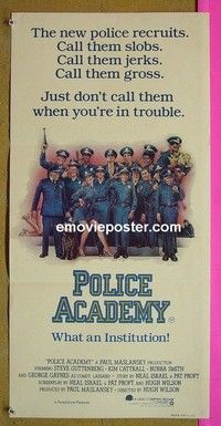 K750 POLICE ACADEMY Australian daybill movie poster '84 Guttenberg