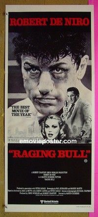K769 RAGING BULL Australian daybill movie poster '80 De Niro, Pesci
