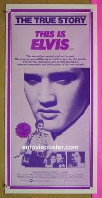 K903 THIS IS ELVIS Australian daybill movie poster '81 Elvis Presley!