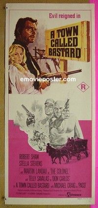 K917 TOWN CALLED HELL Australian daybill movie poster '71 Robert Shaw