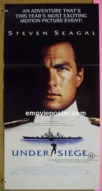 K926 UNDER SIEGE Australian daybill movie poster '92 Steven Segal, SEAL
