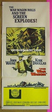K943 WAR WAGON Australian daybill movie poster '67 John Wayne