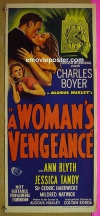 K960 WOMAN'S VENGEANCE Australian daybill movie poster '47 Charles Boyer