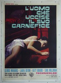 M144 COVENANT WITH DEATH linen Italian one-panel movie poster '67 Maharis