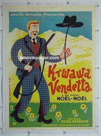 M187 ADEMAI BANDIT D'HONNEUR linen Polish movie poster '43 Noel-Noel