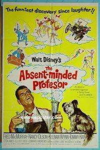 P068 ABSENT-MINDED PROFESSOR one-sheet movie poster R67 Flubber!