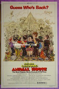 P113 ANIMAL HOUSE one-sheet movie poster R79 John Belushi, Landis classic!