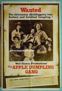 P125 APPLE DUMPLING GANG rare style one-sheet movie poster '75 Don Knotts