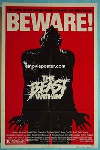 P177 BEAST WITHIN one-sheet movie poster '82 Philippe Mora