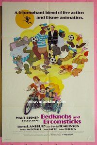 P184 BEDKNOBS & BROOMSTICKS one-sheet movie poster R79 Walt Disney