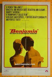 P196 BENJAMIN one-sheet movie poster '68 French sex!