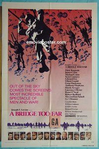 P287 BRIDGE TOO FAR style B one-sheet movie poster '77 Caine, Connery