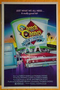 P367 CHEECH & CHONG'S NEXT MOVIE one-sheet movie poster '80 drugs!