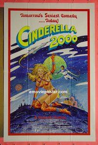 P384 CINDERELLA 2000 one-sheet movie poster '77 sexy sci-fi!