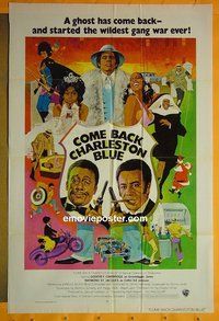 P413 COME BACK CHARLESTON BLUE one-sheet movie poster '72 Harlem