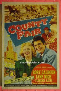 P439 COUNTY FAIR one-sheet movie poster '50 Rory Calhoun