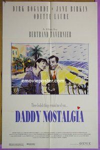 P452 DADDY NOSTALGIA one-sheet movie poster '90 Bertrand Tavernier