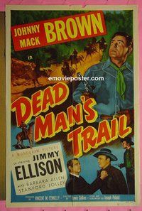 P469 DEAD MAN'S TRAIL one-sheet movie poster '52 Brown, Ellison