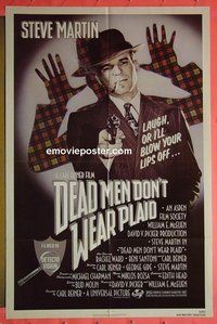 P470 DEAD MEN DON'T WEAR PLAID one-sheet movie poster '82 Martin
