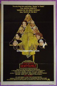 P476 DEATH ON THE NILE one-sheet movie poster '78 Peter Ustinov