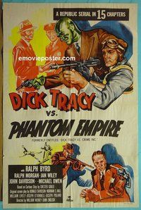 P503 DICK TRACY VS CRIME INC one-sheet movie poster R52 serial