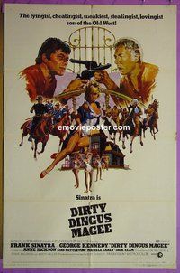 P508 DIRTY DINGUS MAGEE style B one-sheet movie poster '70 Frank Sinatra