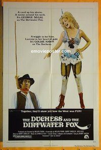 P539 DUCHESS & THE DIRTWATER FOX style C one-sheet movie poster '76 Hawn