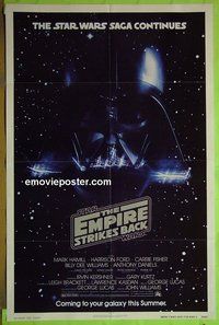 P565 EMPIRE STRIKES BACK advance 1sh movie poster '80 George Lucas