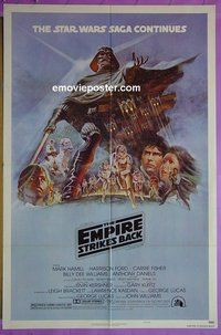 P564 EMPIRE STRIKES BACK 1sh movie poster '80 George Lucas