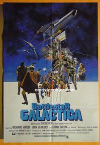 P171 BATTLESTAR GALACTICA English one-sheet movie poster '78 Hatch