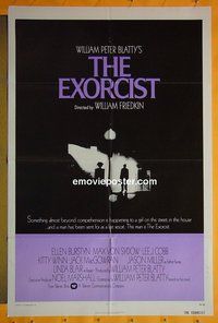 P587 EXORCIST one-sheet movie poster '74 Friedkin, Von Sydow