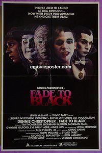 P599 FADE TO BLACK one-sheet movie poster '80 Dennis Christopher