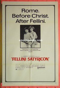 P622 FELLINI SATYRICON one-sheet movie poster '70 cult classic!