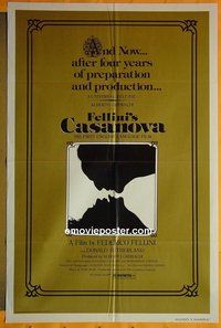 P624 FELLINI'S CASANOVA one-sheet movie poster '76 Sutherland