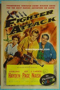 P631 FIGHTER ATTACK one-sheet movie poster '53 Sterling Hayden