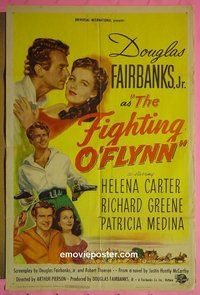 P635 FIGHTING O'FLYNN one-sheet movie poster '49 Fairbanks, Jr