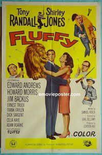 P656 FLUFFY one-sheet movie poster '65 Tony Randall, Shirley Jones