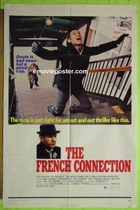 P687 FRENCH CONNECTION one-sheet movie poster '71 Hackman