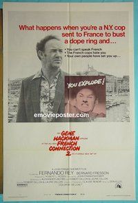 P689 FRENCH CONNECTION 2 style C one-sheet movie poster '75 Hackman