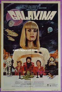 P711 GALAXINA style B one-sheet movie poster '80 Dorothy Stratten